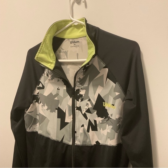 Y2k Wilson Zip Up Track Jacket - Picture 4 of 8